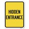 Signmission Hidden Entrance Heavy-Gauge Aluminum Rust Proof Parking Sign, 18" x 24", A-1824-24456 A-1824-24456 - alternate 1